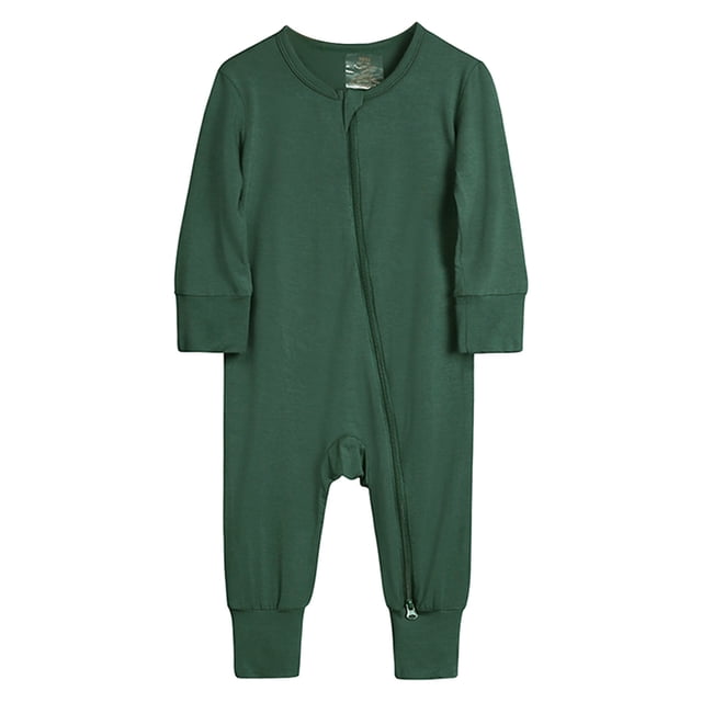 2025 Cotton Clothes Rompers Footless Pajamas Zipper Summer Clothes Long Sleeve Sleeper