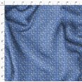 thumbnail image 4 of Soimoi Tissu Georgette Poly Bleu Feuilles et Motifs Géométriques Floraux Imprimés au Mètre 42 Pouces de Large, 4 of 5