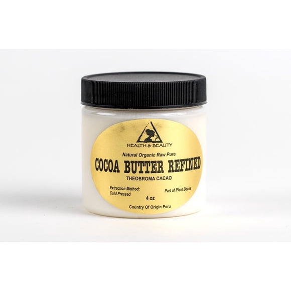 Cacao butter ultra refined organic natural raw grade a prime 4 oz
