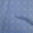 thumbnail image 1 of oneOone Rayon Medium Blue Fabric Asian Block Sewing Craft Projects Fabric Prints By Yard 56 Inch Wide, 1 of 4