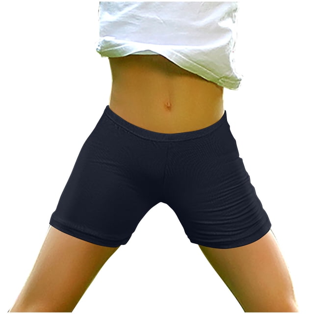 Birdeem Girls Casual Spring and Summer Solid Elastic Waist Kids Shorts