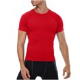 thumbnail image 1 of Kaemgyyd Chandail de Compression Homme Respirant à Manches Courtes Ajusté Athlétique Sport sous-Vêtement Séchage Rapide Extensible Course Entraînement Hauts, 1 of 4
