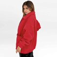 thumbnail image 3 of Veste Fausse à Revers à Manches Longues pour Femme, Parka d'Hiver Aguichant, Veste Mode, 3 of 4