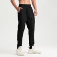 thumbnail image 2 of WRKEKC Casual Pants for Men Casual Trendy Solid Color Multiple Pockets Drawstring Elastic Waist Relaxed Fit Versatile Stylish Comfortable Long Pants Men's Daily and Weekend Leisure, 2 of 9