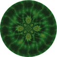 thumbnail image 1 of Ahgly Company Tapis d'Intérieur Lavables à la Machine, Carrés, Transitionnels, Verts, Tapis de Zone, 3 Pieds Carré, 1 of 7