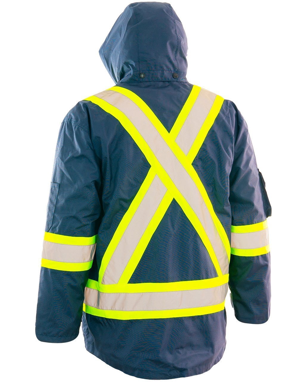 Forcefield 6-in-1 Hi Vis Winter Safety Parka with Removable Bomber Jacket