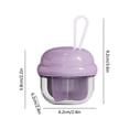 thumbnail image 3 of Portable 4-Compartment Pill Organizer | Travel Pill Case Dispenser with Wide Opening & Hand Strap | Daily Vitamin & Medication Storage Box, 3 of 6