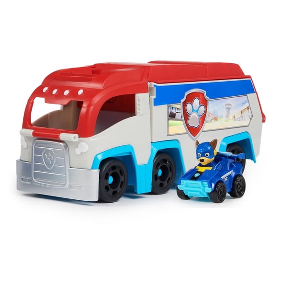 PAW Patrol: The Mighty Movie, Pup Squad Patroller Toy Truck, with Collectible Mighty Pups Chase Pup Squad Toy Car, Kids Toys for Boys & Girls Ages 3+