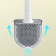 thumbnail image 3 of SOLLED Silicone Toilet Brush With Drain Storage Box Detachable Wall-mounted Space-saving Cleaning Brush, 3 of 6