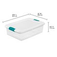 thumbnail image 4 of Sterilite 64 Qt Stacking Container (6 Pack) & 32 Qt Storage Boxes (6 Pack) for Home or Garage Organization, 4 of 12