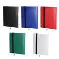 thumbnail image 4 of Side Loading Trading Card Albums Binder Side Loading Trading Cards with Elastic Strap Scratch-Resistant Game Collection Gaming Accessories Folder Booklet Red, 4 of 6