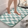 thumbnail image 1 of YIMWNYI Bathroom Water Absorbent Door Mat, Non Slip Rug, Soft Velvet Cushion, Fast Drying Carpet, Multipurpose Use for Bathroom, Kitchen, Living Room, Indoor Outdoor Decor, 1 of 6