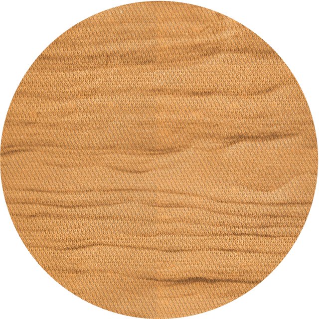 Ahgly Company Machine Washable Indoor Round Transitional Neon Orange Area Rugs, 3' Round