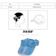 thumbnail image 3 of GDREDA Trucker Hats Bling Rhinestones Sport Hats Adjustable Summer Cap Visor Caps Unisex，Sky Blue, 3 of 6
