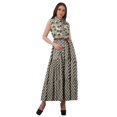 thumbnail image 1 of Moomaya Robes Chemises à Col pour Femmes Imprimées en Rayonne à Boutons Robes Maxi pour Femmes, 1 of 4