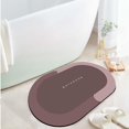 thumbnail image 4 of GROWTH TANK Super Absorbent Bathroom Rug Quick Dry Washable Diatomite Easy to Clean Bath Mat Oval, 4 of 7