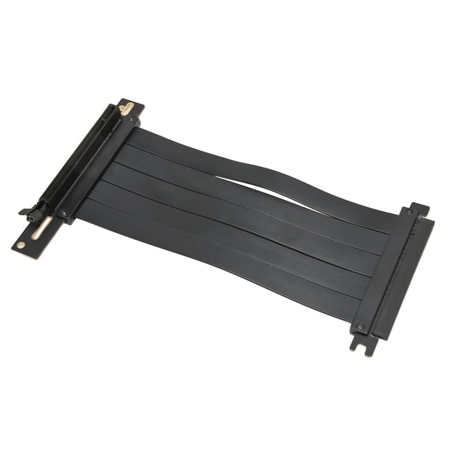 PCIE Câble d'Extension Flexible Haute Vitesse 4.0, Câble d'Extension Noir X16 4.0, Adaptateur à 90 Degrés, pour Montage Vertical de Carte Graphique