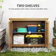 thumbnail image 4 of Outsunny Cabanon de Jardin en Bois Armoire de Rangement avec 2 Tablettes et 2 Portes, 4 of 9