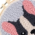 thumbnail image 2 of Punch Needle Kit DIY Needlework Yarn Punch Stitching Starter Animal Dog Embroidery for Kit Embroidery Neddlework Adult Kid Starter C, 2 of 9