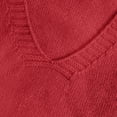 thumbnail image 4 of IMENGL Chandail Sans Manches Confortable à Poche, Col en v, Rouge 4TG, Taille g-4TG, 4 of 6