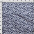 thumbnail image 4 of oneOone Rayon Navy Blue Fabric Geometric Fabric For Sewing Printed Craft Fabric By The Yard 56 Inch Wide, 4 of 4