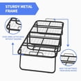 thumbnail image 3 of ZAFLY 75*31 Folding Bed with Mattress, Rollaway Bed|Fold Up Bed with Lockable Wheels, Space Saving Foldable BedI Portable Bed|Guest Bed, 3 of 7