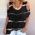 thumbnail image 5 of Birdeem Fashion Woman Round Neck Printing Short Sleeve T Shirt Blouse Tops Sweatshirt, 5 of 5