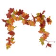 thumbnail image 2 of Artificial Maple Vine, Simulation Fall Leaves Garland  For Halloween For Thanksgiving Day Double Maple Leaf Rattan Type A,Two Leaf Maple Leaf 7 Leaf ,Double Maple Leaf Rattan Type, 2 of 8