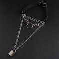 thumbnail image 3 of Womens Choker Adjustable Lock Chain Decor Clavicle Necklace Punk Choker Necklace, 3 of 5