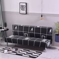 thumbnail image 1 of CHOK 2024 Futon Slipcover Armless Sofa Covers Stretch Sofa Bed Slipcover Protector Elastic (Light Gray Animal), 1 of 8