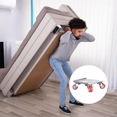thumbnail image 1 of Lourd Déplaceur de Meubles 5 Roues avec Roues Verrouillables Outil de Déplacement avec Coussin Antidérapant Maison, 1 of 7