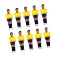 thumbnail image 3 of jinwen 10 Pieces Foosball Men Set Soccer Table Mini Doll Table Football Men Yellow Dark Blue, 3 of 9