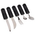 thumbnail image 4 of Adaptive Spoons Knife, 5pcs Stainless Steel Adaptive Utensils Professional Ergonomic Rubber Handle  For Home For Hand Tremors, 4 of 8