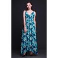 thumbnail image 3 of Bimba Robe Maxi Imprimée Teinture sur Nœuds pour Femmes, Bretelles Spaghetti, Tenue de Plage - Petite, 3 of 5