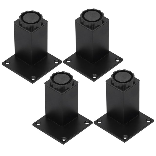 4Pcs Adjustable Furniture Support Feet, Aluminum Alloy DIY Furniture Replacement Legs for Sofa Table Chair Desk Kitchen Cupboard