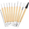thumbnail image 1 of 11pcs Pottery Tool Ceramic Pottery Clay Sculpting Tools Clay Modeling Tools for, 1 of 5