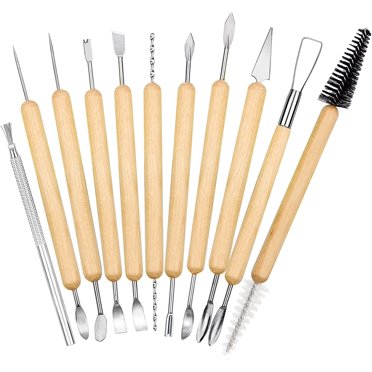 11pcs Pottery Tool Ceramic Pottery Clay Sculpting Tools Clay Modeling Tools for