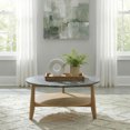 thumbnail image 2 of Coaster Bradley Round SmartTop Wood Coffee Table in Gray/Natural, 2 of 9