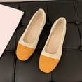 thumbnail image 4 of Casual Shoes For Women, Color-Block Canvas Slip-On Flats with Round Toe and Soft Sole for Spring and Summer, Large Sizes Available, 4 of 5