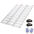 thumbnail image 2 of Bingirl Tri-Folding Ramps - Aluminum Alloy Loading Ramps with Treads - 76inchx50inch Ramp for Motorcycles, UTVs, ATVs, Trucks, Golf Carts - Weight Limit 1500LBS, 2 of 8