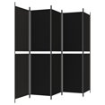 thumbnail image 3 of vidaXL 5-Panel Room Divider Black 250x200 cm Fabric, 3 of 5