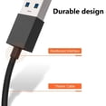 thumbnail image 2 of AMERTEER USB 3.0 USB Data Hub with 4 USB Ports 5 Gbps Fast Charging USB Splitter HUB (1 USB 3.0 & 3 USB 2.0) Compact Multi-Port Adapter Docking Station for PC Laptops XPS Flash Drive, 2 of 10