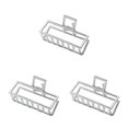 thumbnail image 4 of maskred Fashion Claw Clips Large Simple Style Handy Simple Style Sturdy Exquisite Accessories Barrettes for Women White/Rectangle 3Set, 4 of 6