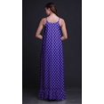 thumbnail image 4 of Bimba Chemises de Nuit Bleu Royal à Fleurs Roses pour Femmes en Rayonne Imprimée à Bretelles Spaghetti Lingerie de Nuit pour Femmes X-Small, 4 of 5