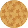 thumbnail image 1 of Ahgly Company Tapis d'Intérieur Lavables en Machine, Carré Transitionnel Néon Orange, Carré de 3', 1 of 7