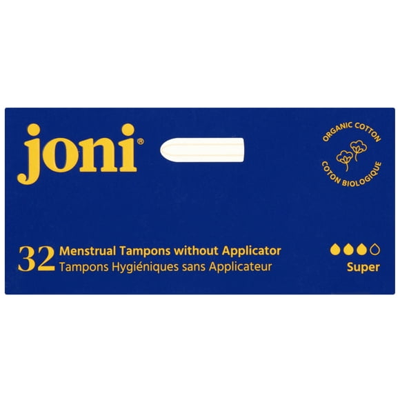 joni Organic Cotton Super Tampons, 32ct