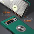 thumbnail image 5 of KOMI for Google Pixel 8 Pro Case, Slim Tough Rugged Shockproof Protective Pixel 8 Pro Phone Case with Metal Ring Kickstand for Google 8 Pro Case, Green, 5 of 5