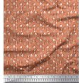 thumbnail image 1 of Soimoi Moss Georgette Fabric Lighthouse,Ship Wheel & Sailboat Shirting Decor Fabric Printed Yard 42 Inch Wide, 1 of 3