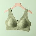 thumbnail image 5 of DecSea Women's Front Buckle Solid Color No Steel Ring Bra Daily Bra, 5 of 5