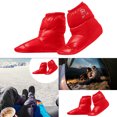thumbnail image 4 of Outdoor Down Slippers Sock Shoes Warmer Boot Booties Red M, 4 of 7